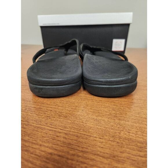 Vionic womens flip flops sandals size 9 black comfort shoes slip on. With Box - Picture 4 of 7